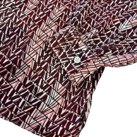 Reiss Peyton Weave Print Blouse Long Sleeve Berry Size 4
EUC - Picture 7 of 9